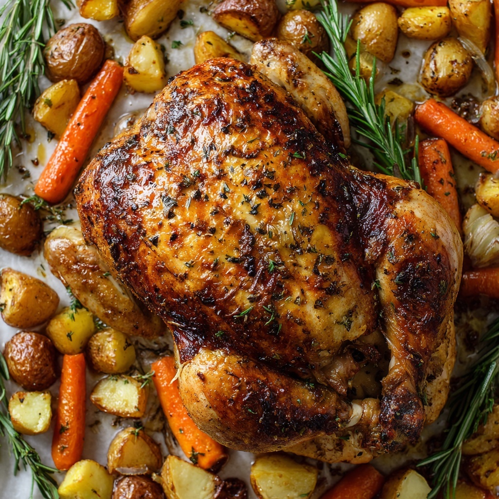Roasted Herb-Infused Chicken with Vegetables Recipe - Recipe Image