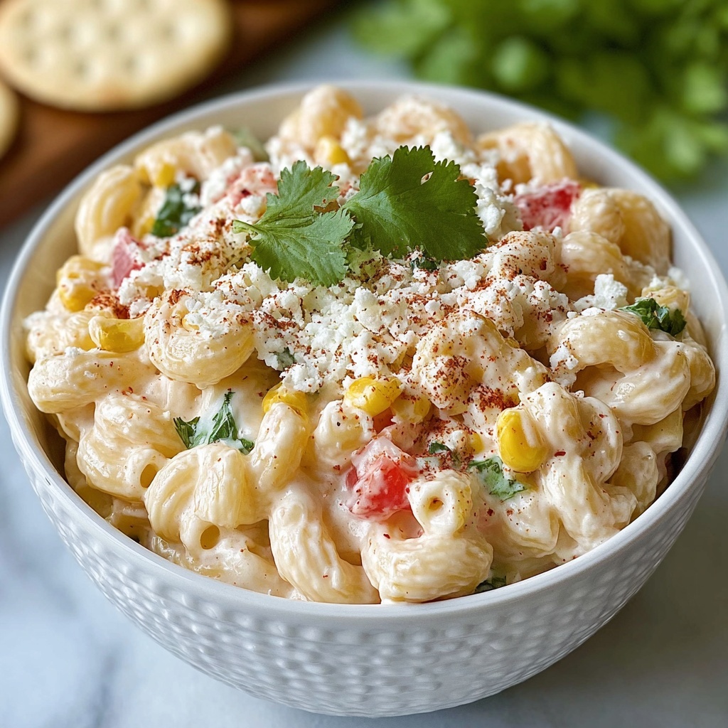Elote Pasta Salad: A Vibrant Twist on a Classic Street Food Favorite Recipe - Recipe Image