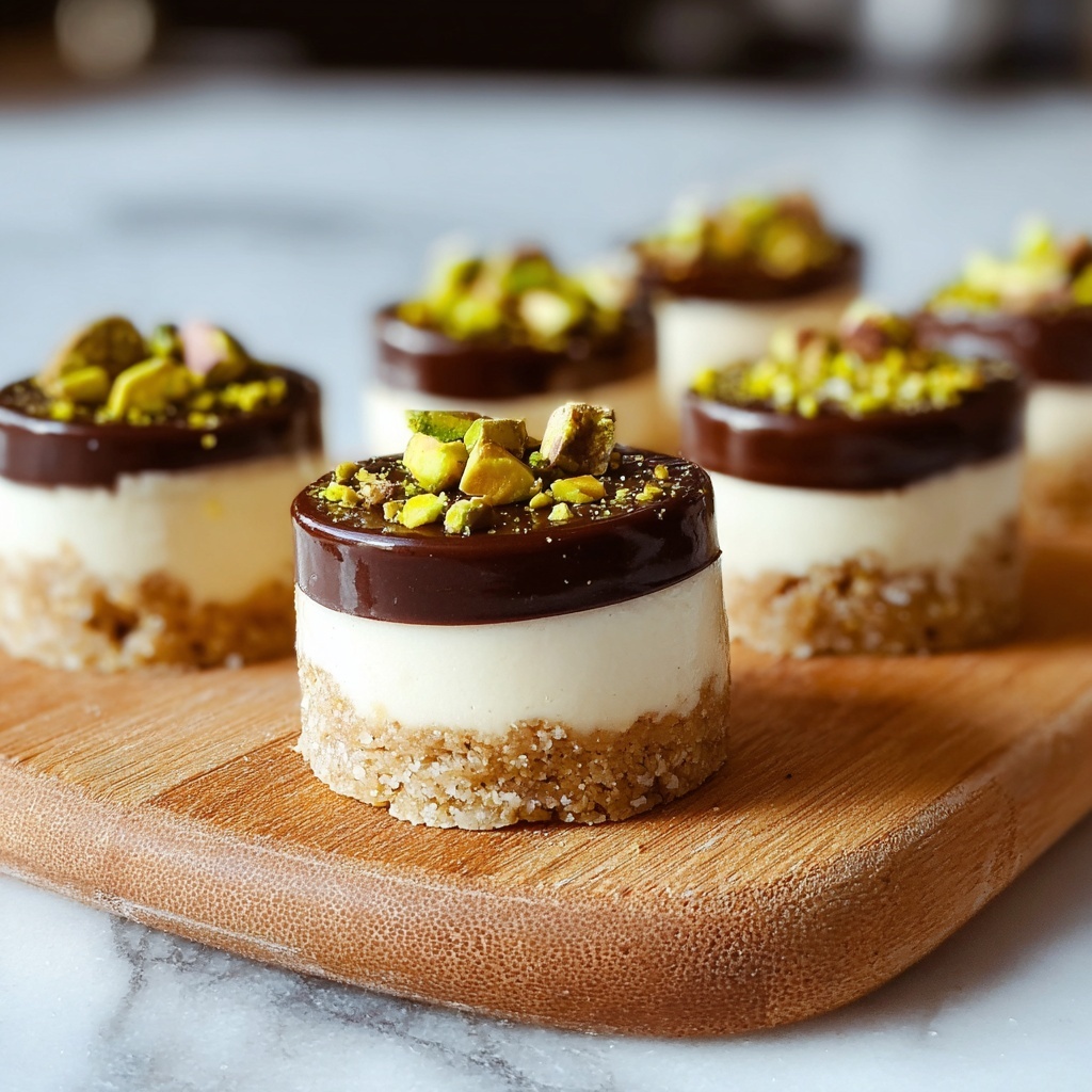 Mini Pistachio and Coffee Cheesecakes Recipe - Recipe Image