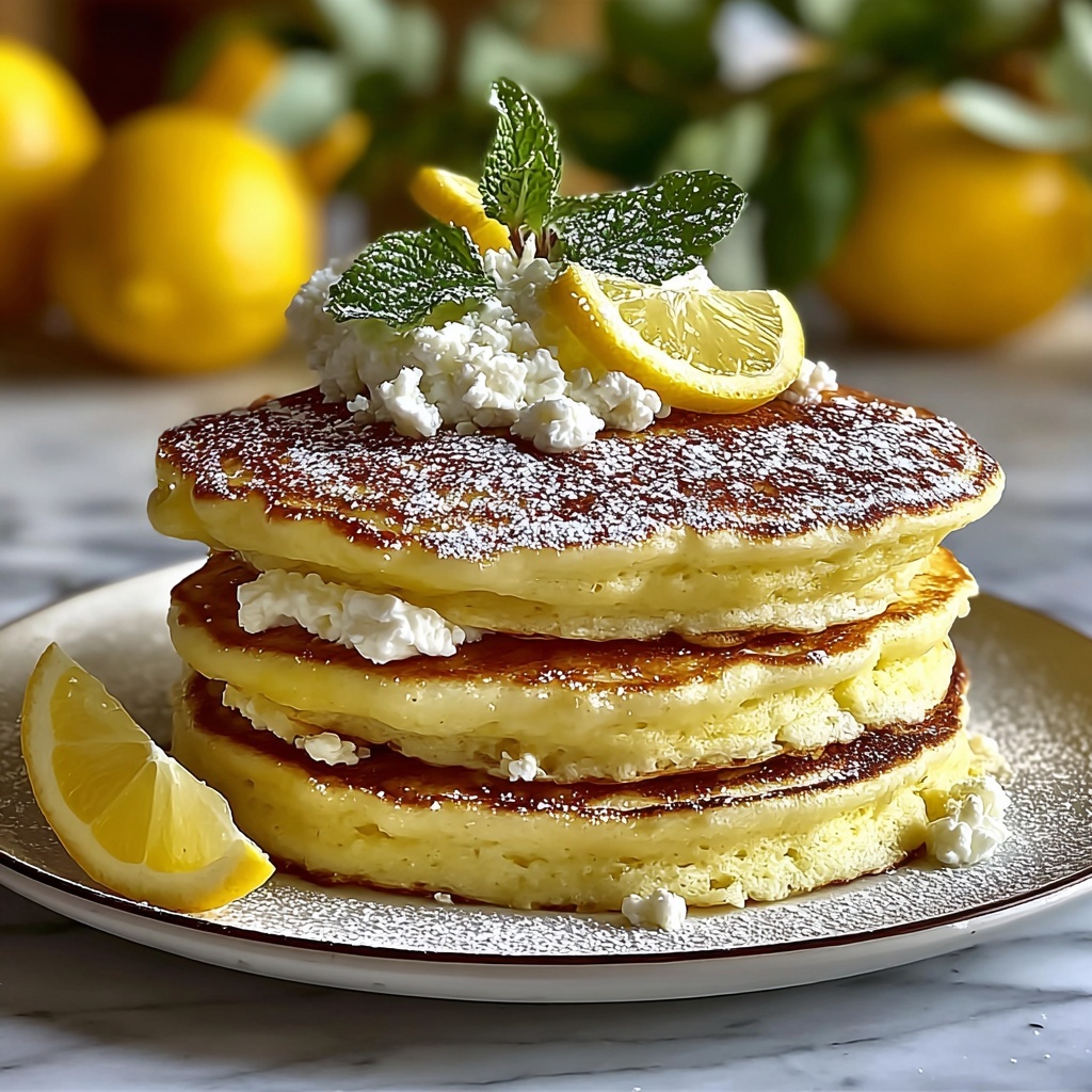Lemon Ricotta Pancakes: The Ultimate Fluffy Breakfast Recipe - Recipe Image
