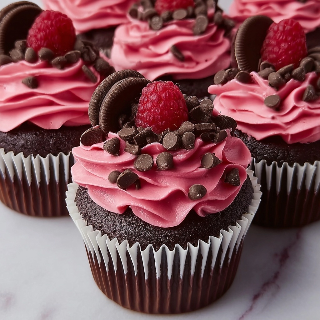 Chocolate Raspberry Cupcakes Recipe - Recipe Image