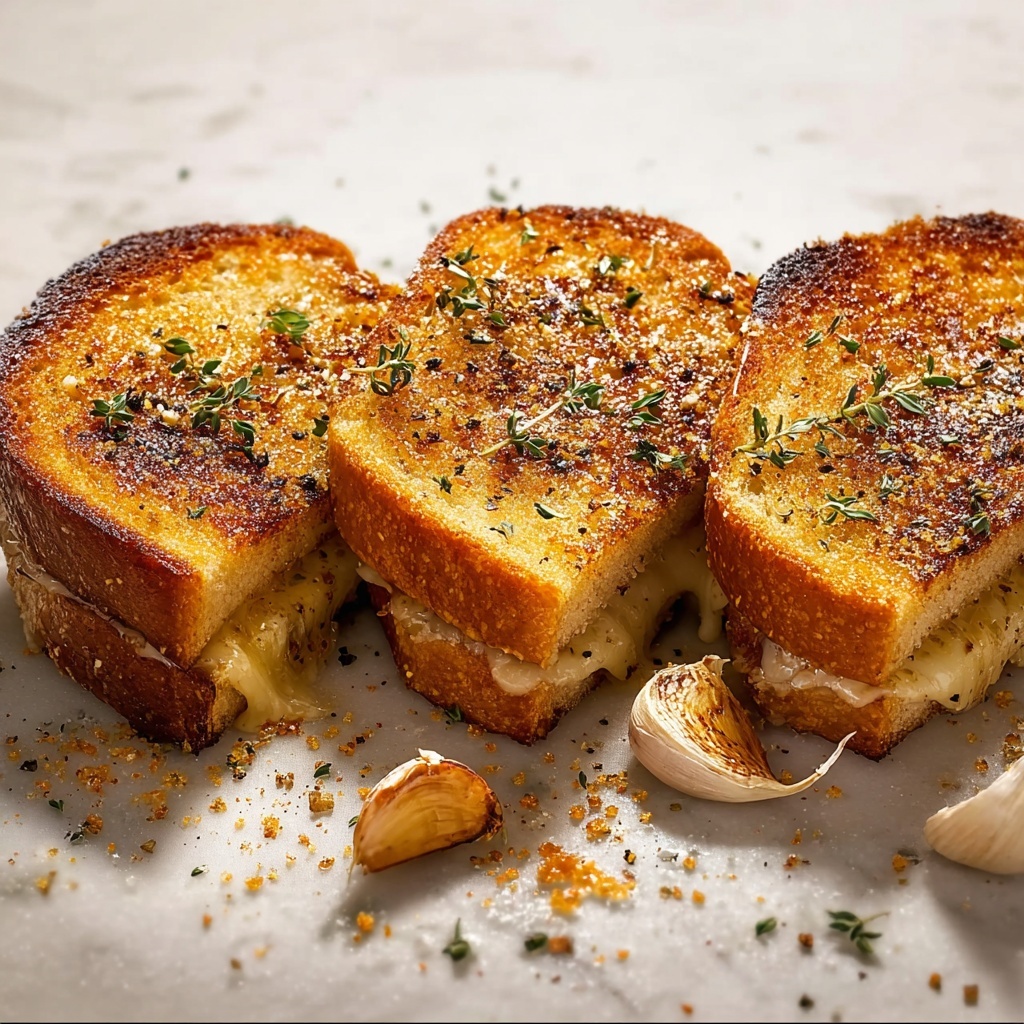 Garlic Bread Grilled Cheese Recipe That’ll Blow Your Mind Recipe - Recipe Image