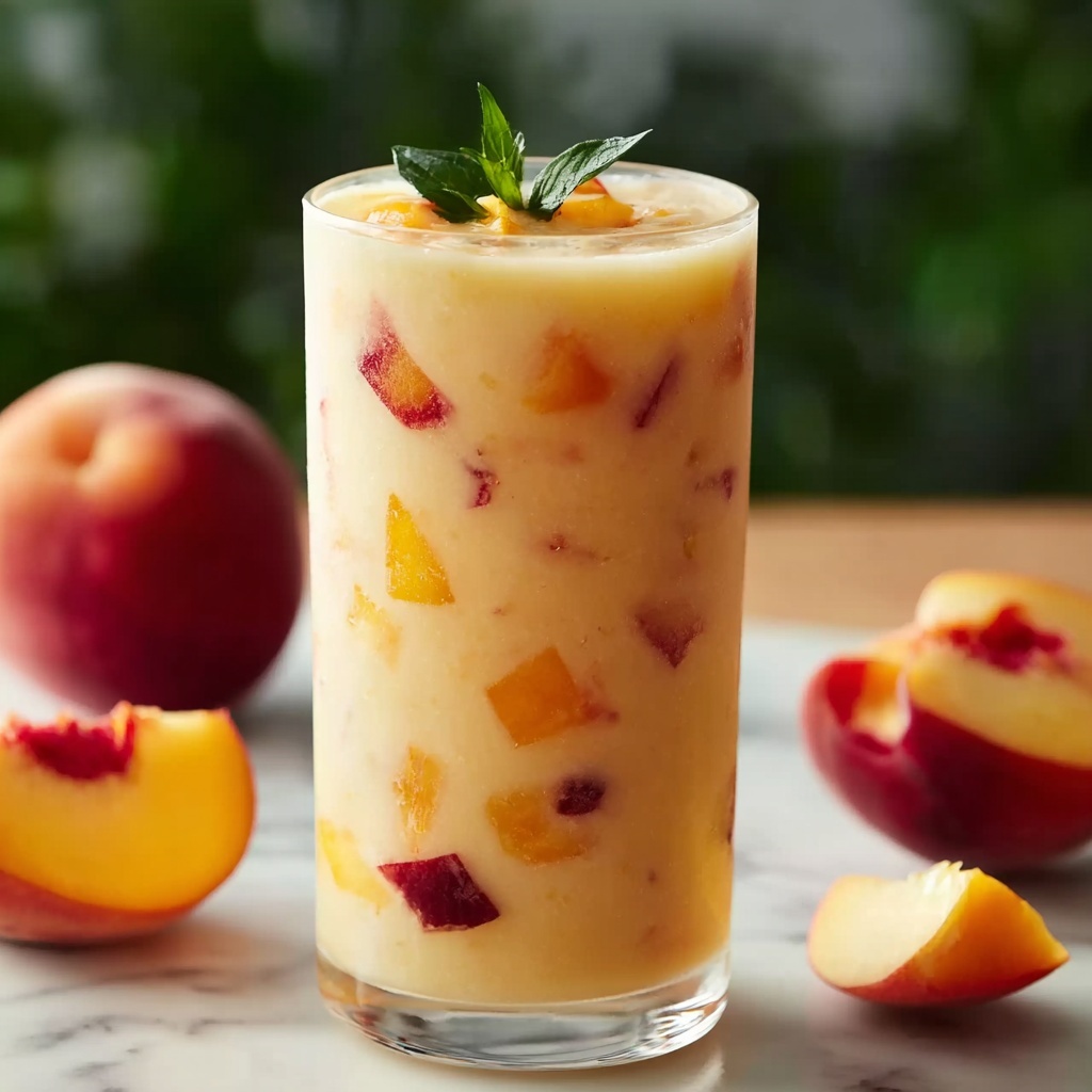 Iced Peach Colada Recipe - Recipe Image