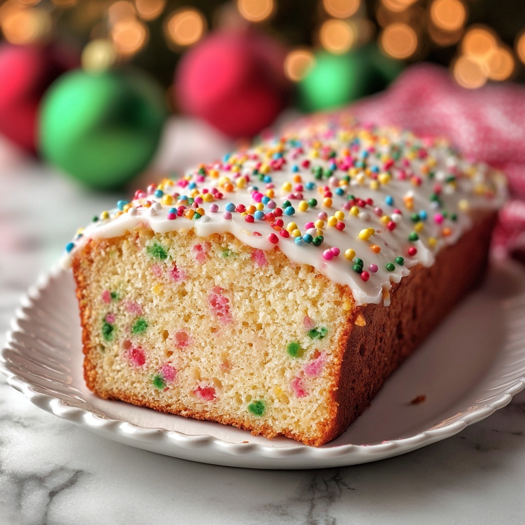Christmas Funfetti Quick Bread Recipe - Recipe Image