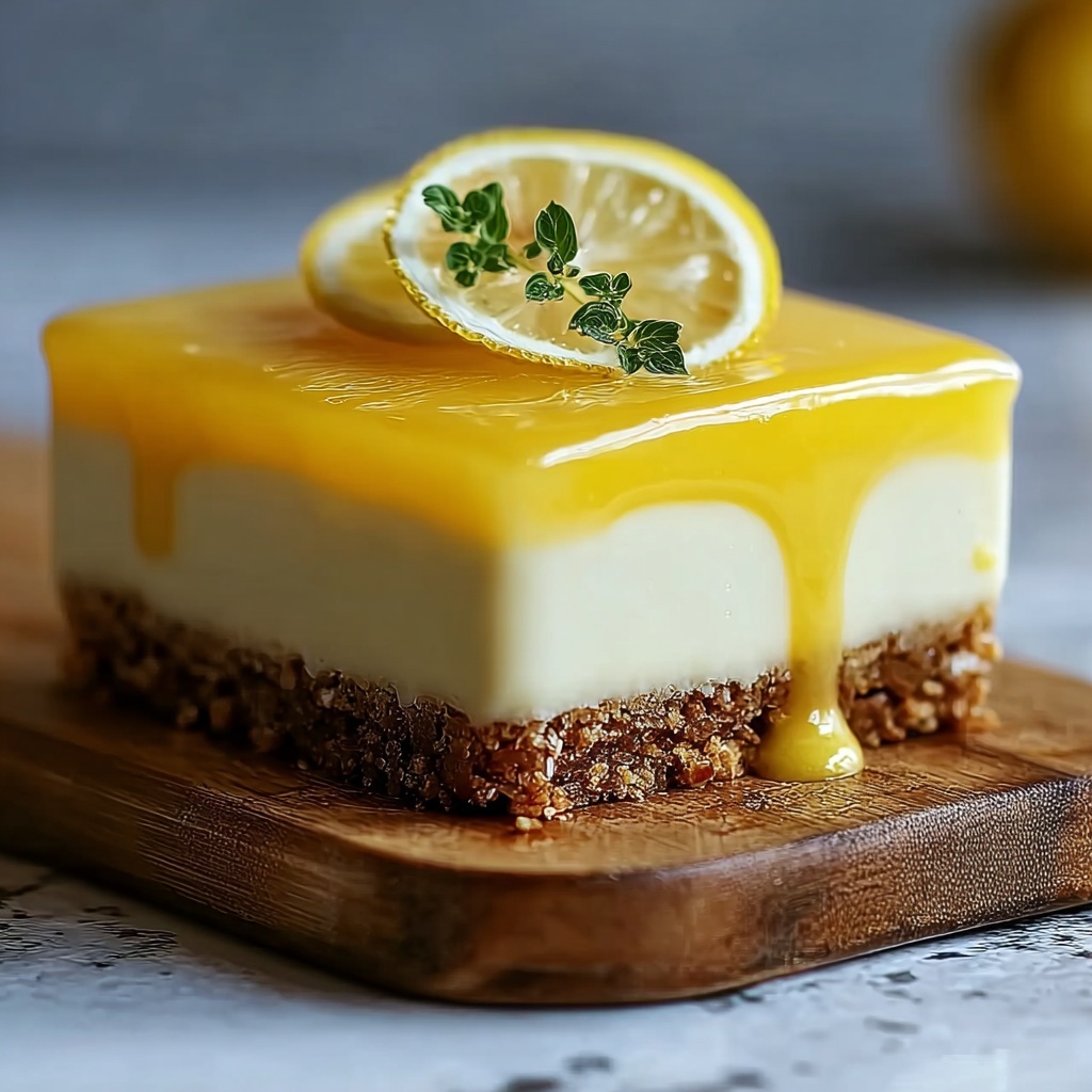 Lemon Cheesecake with Lemon Curd Recipe - Recipe Image