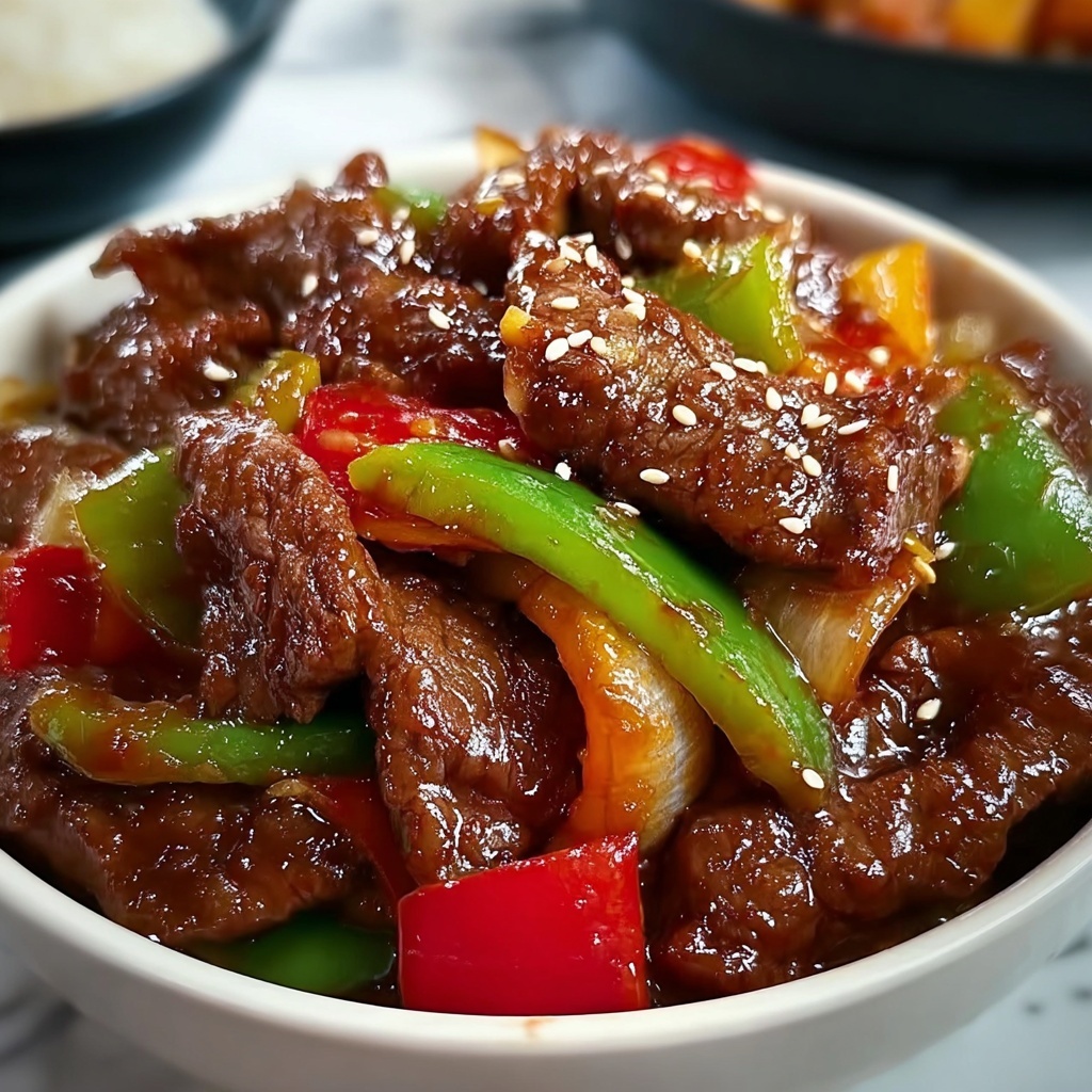 Easy Chinese Pepper Steak Recipe - Recipe Image