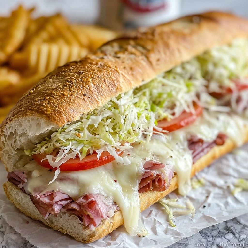Baked Italian Grinder Sandwiches Recipe - Recipe Image