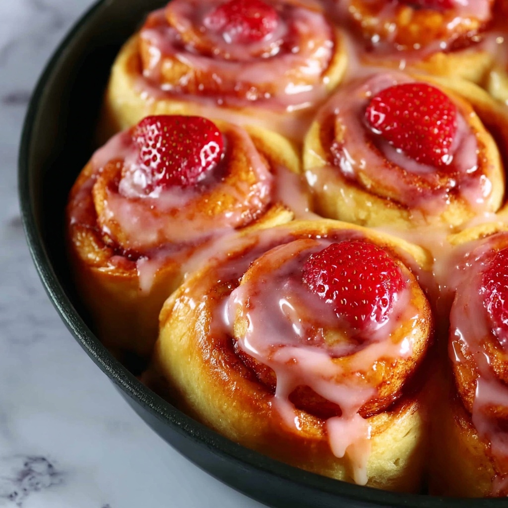 Strawberry Cinnamon Rolls Recipe - Recipe Image