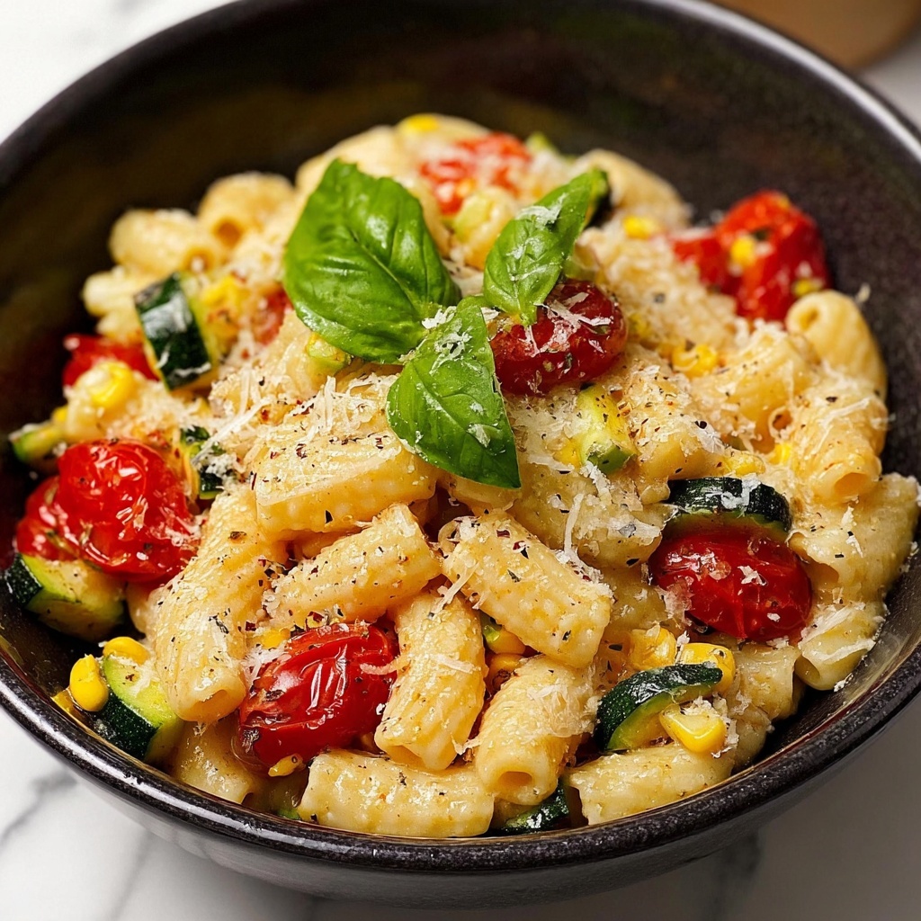 Summer Cavatelli with Corn, Tomatoes, and Zucchini Recipe - Recipe Image