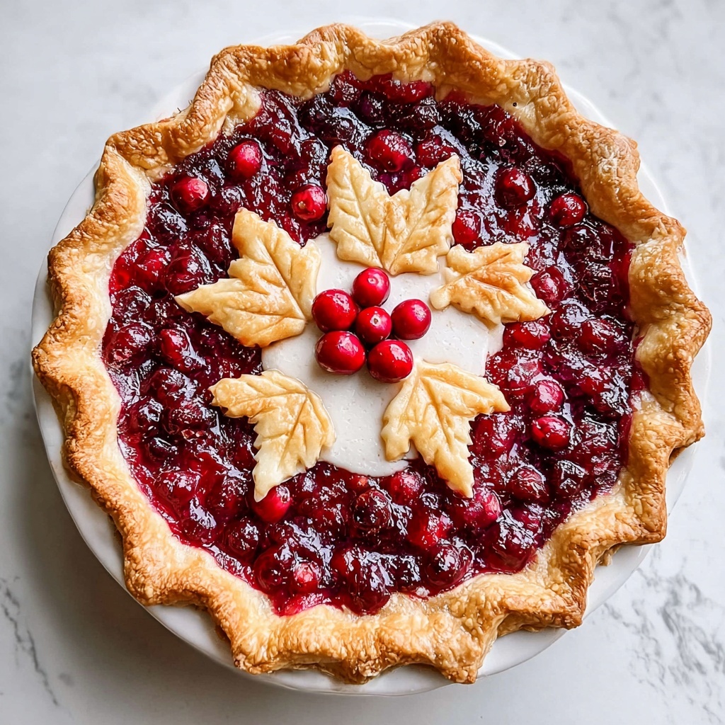 Cranberry Orange Custard Pie Recipe - Recipe Image