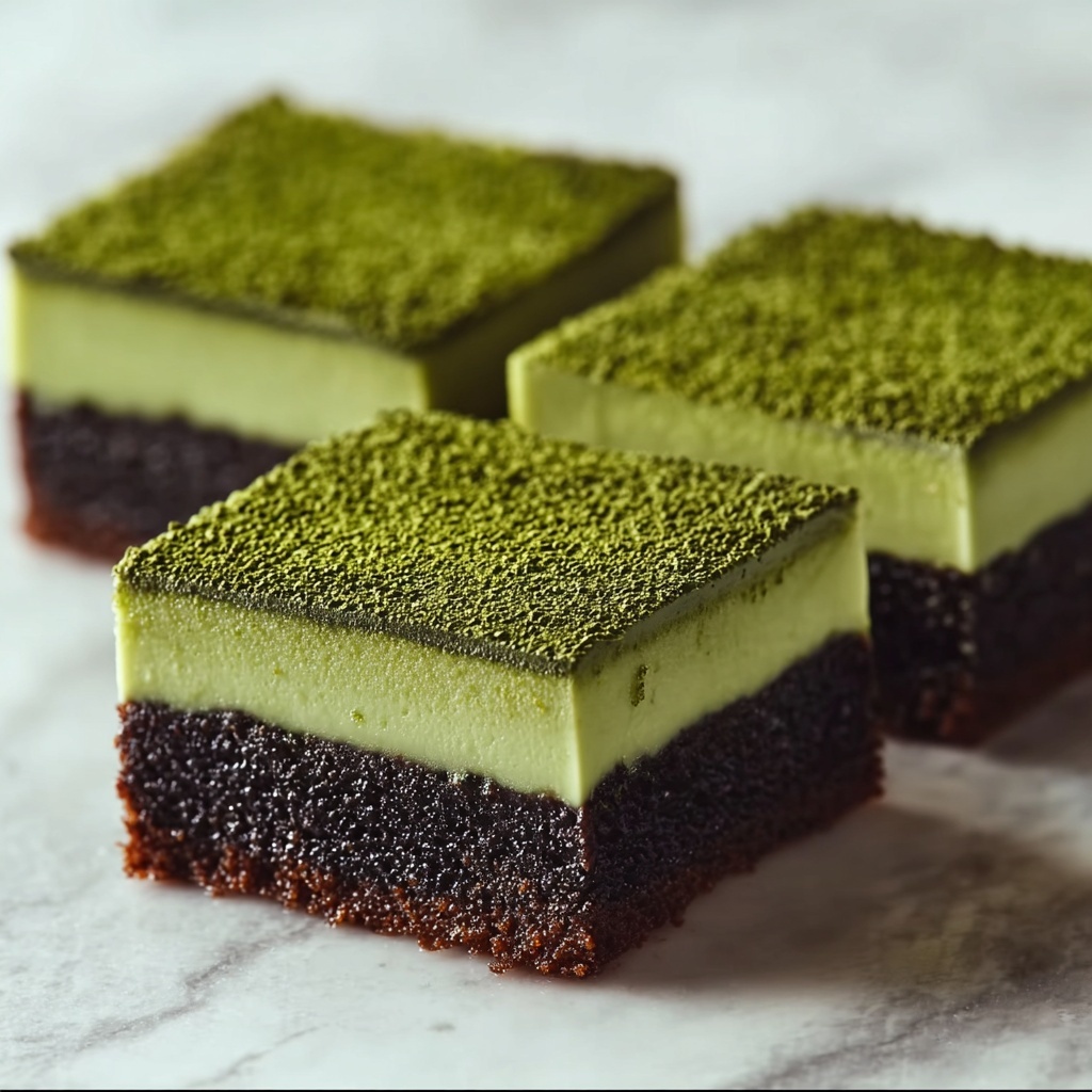 Matcha Mochi Brownies Recipe - Recipe Image