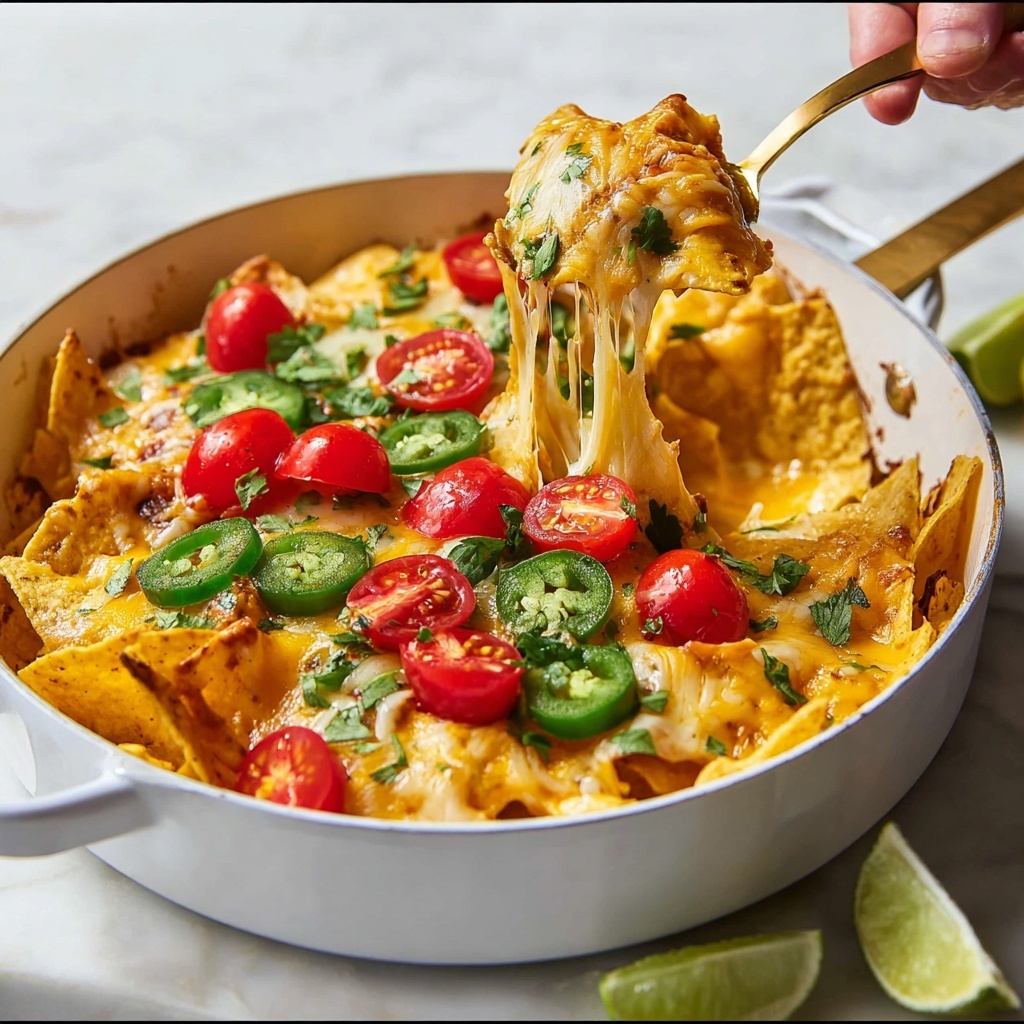 Super Easy Chicken Nacho Casserole Recipe - Recipe Image