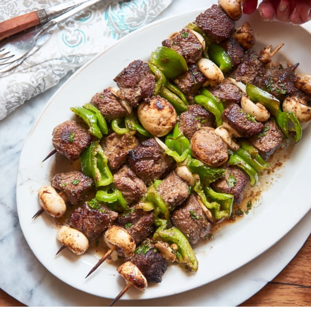 Grilled Beef Steak Kabobs Recipe - Recipe Image
