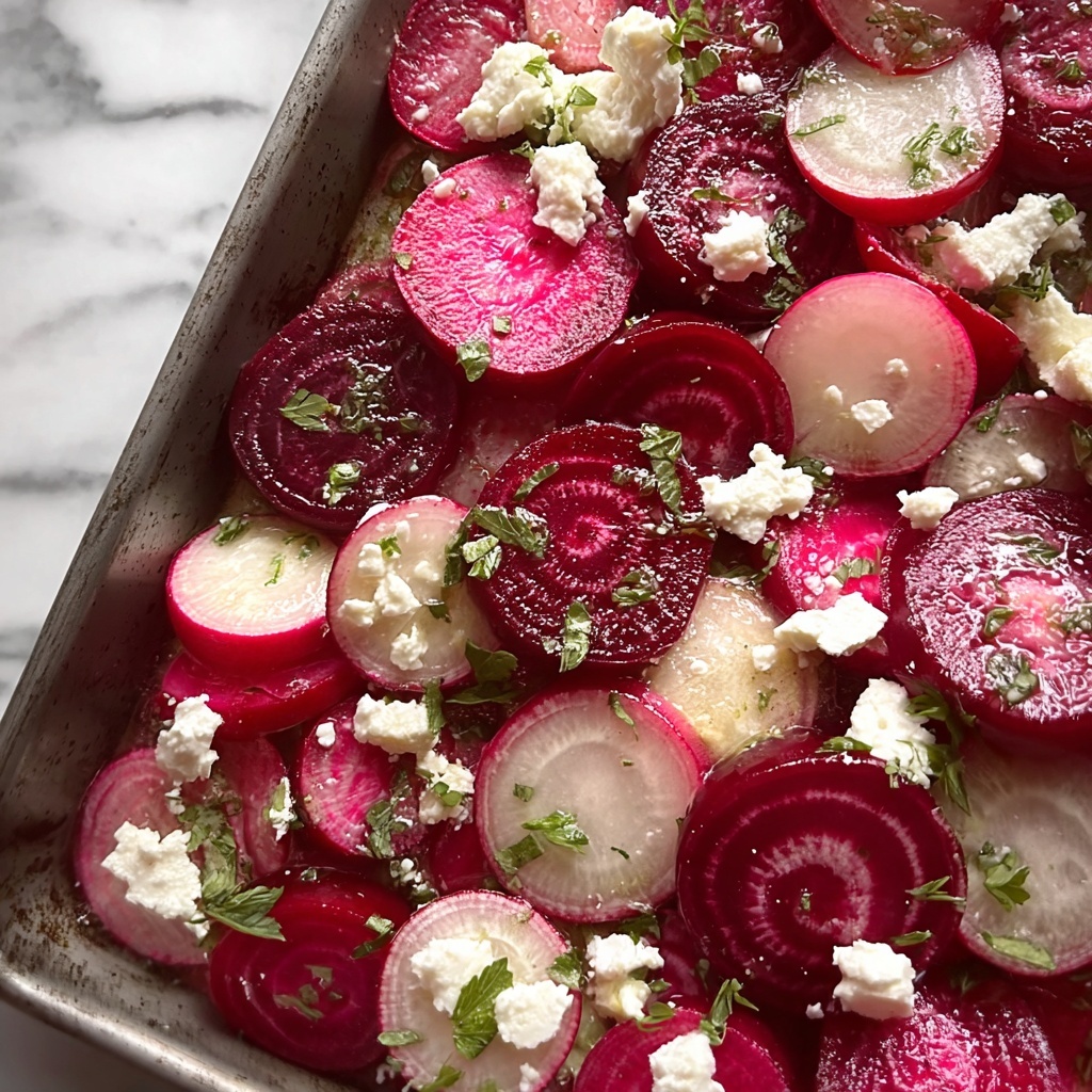 Roasted Beets and Radishes with Goat Cheese Recipe - Recipe Image