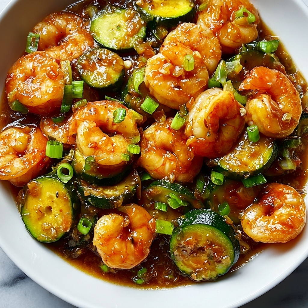 Shrimp and Zucchini Stir Fry with Homemade Teriyaki Recipe - Recipe Image