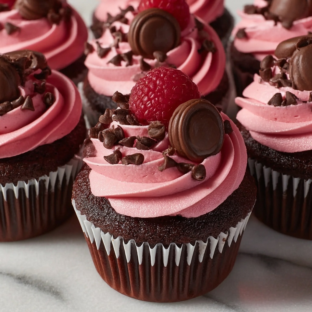 Chocolate Raspberry Cupcakes Recipe - Recipe Image