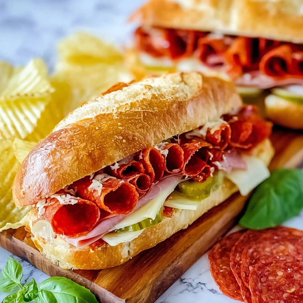 Baked Italian Sub Sandwiches Recipe - Recipe Image