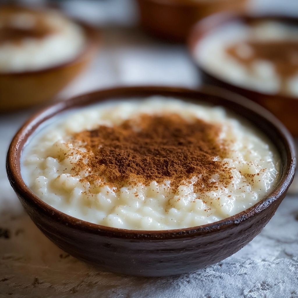 Comforting Creamy Rice Pudding with Cinnamon Recipe - Recipe Image