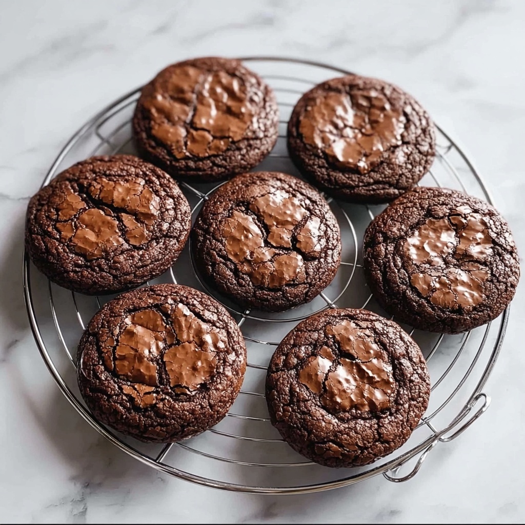 Fudgy Flourless Chocolate Cake Cookies Recipe - Recipe Image