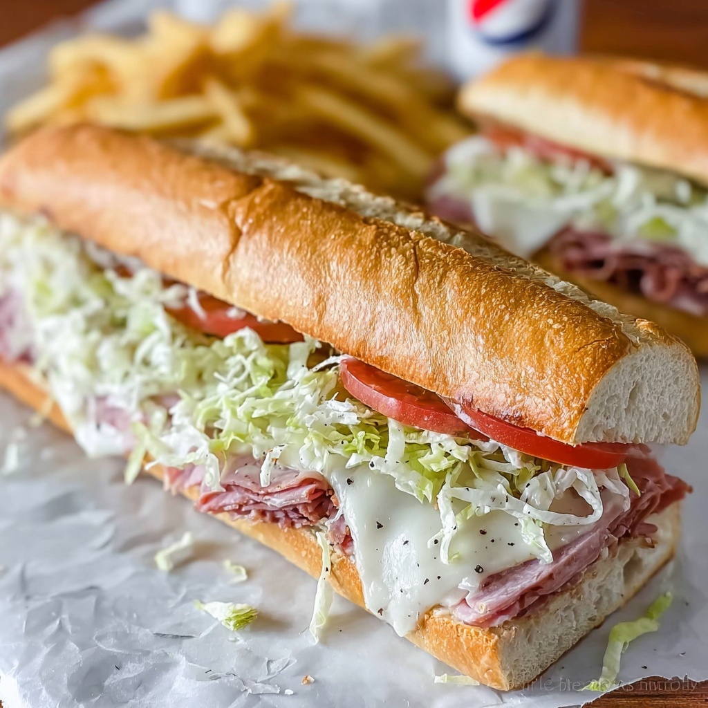 Baked Italian Grinder Sandwiches Recipe - Recipe Image