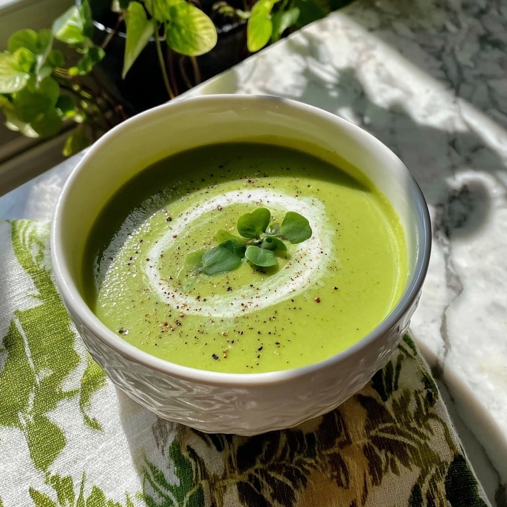 Spring Pea and Mint Soup Recipe - Recipe Image