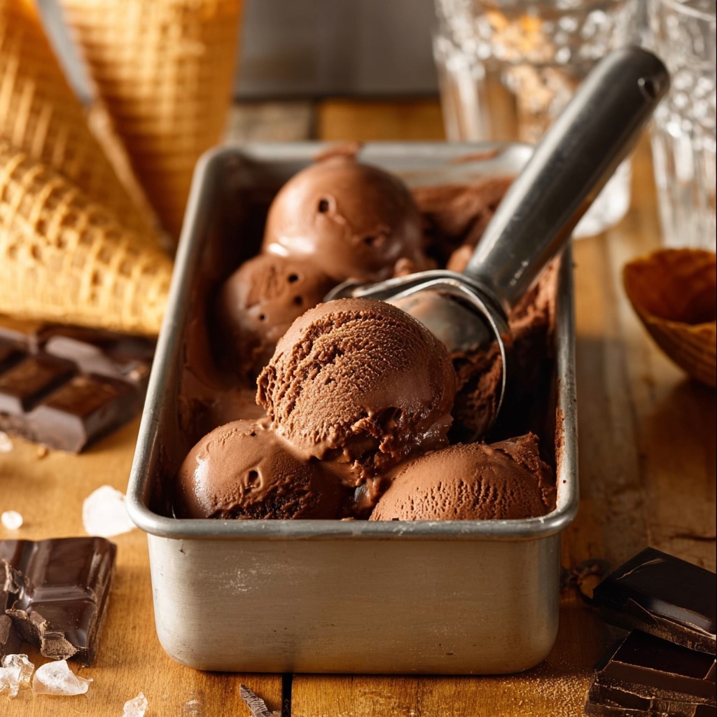 Chocolate Vegan Oat Milk Ice Cream Recipe - Recipe Image