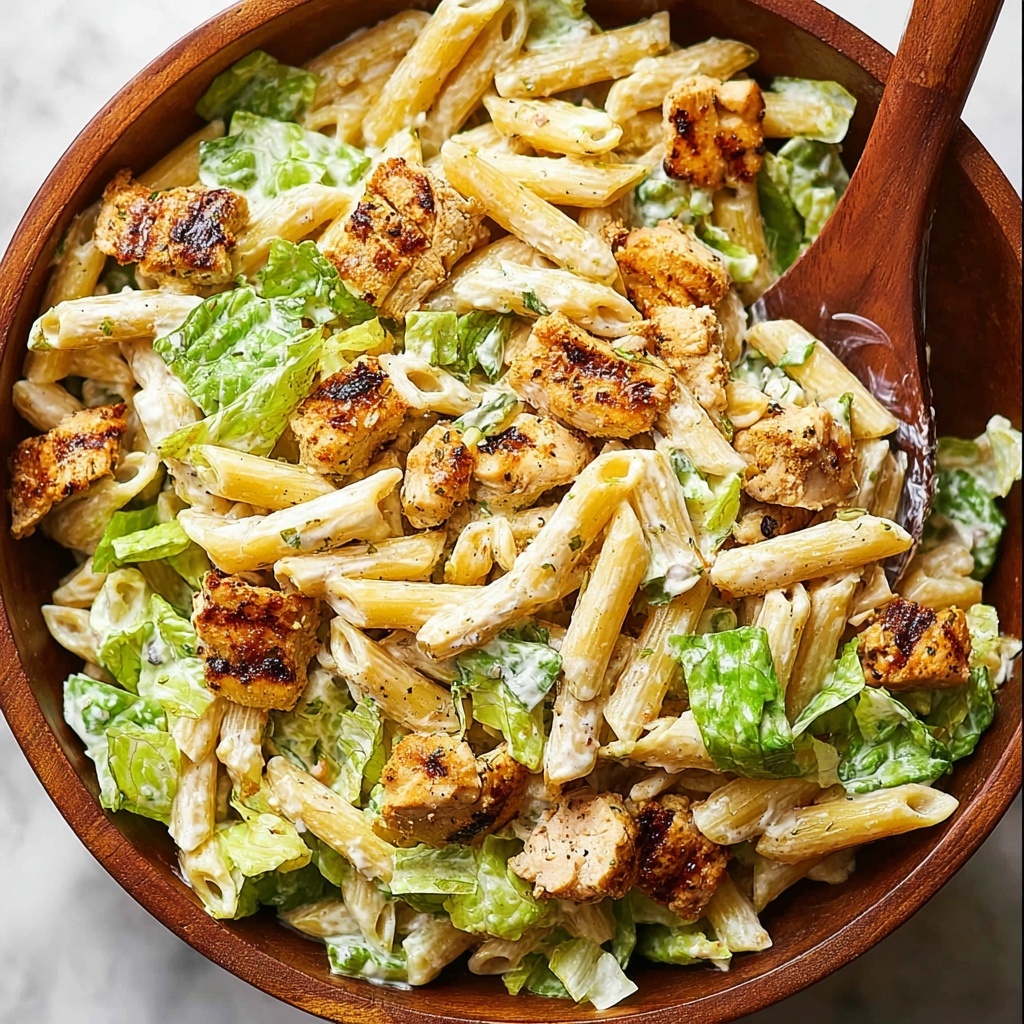 Chicken Caesar Pasta Salad Recipe - Recipe Image