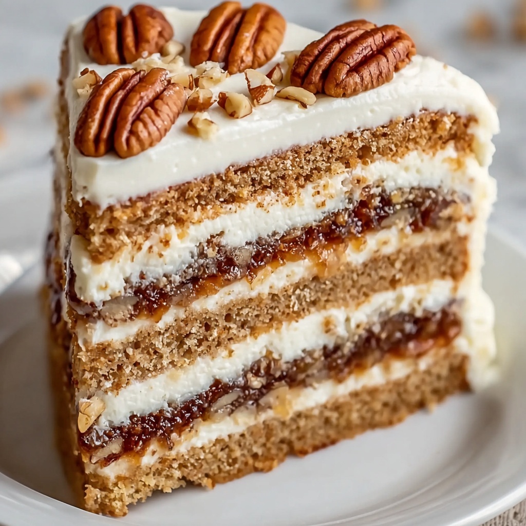 Pecan Pie Layer Cake Recipe - Recipe Image