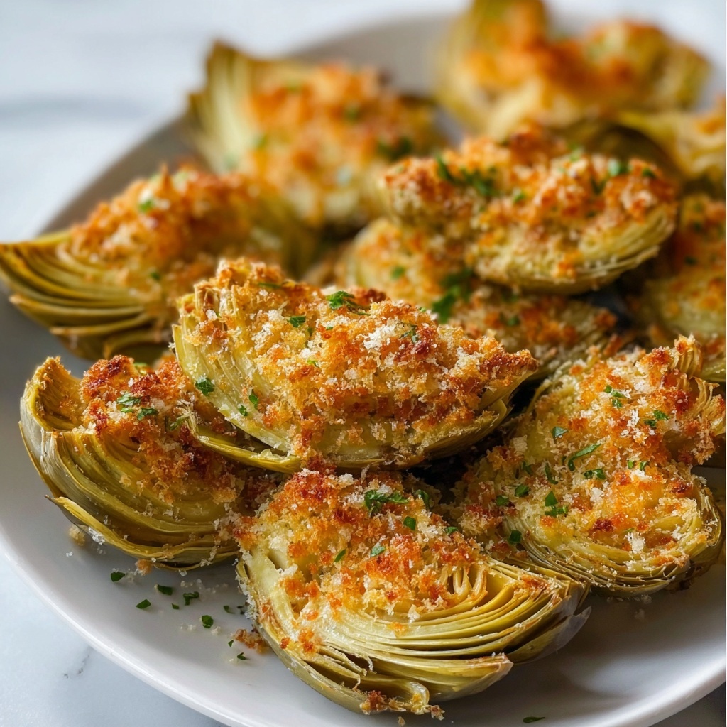 Crispy Parmesan Artichoke Hearts Recipe - Recipe Image