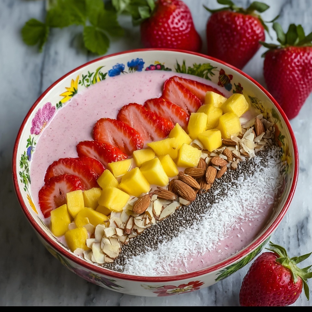 Strawberry Smoothie Bowl Recipe - Recipe Image