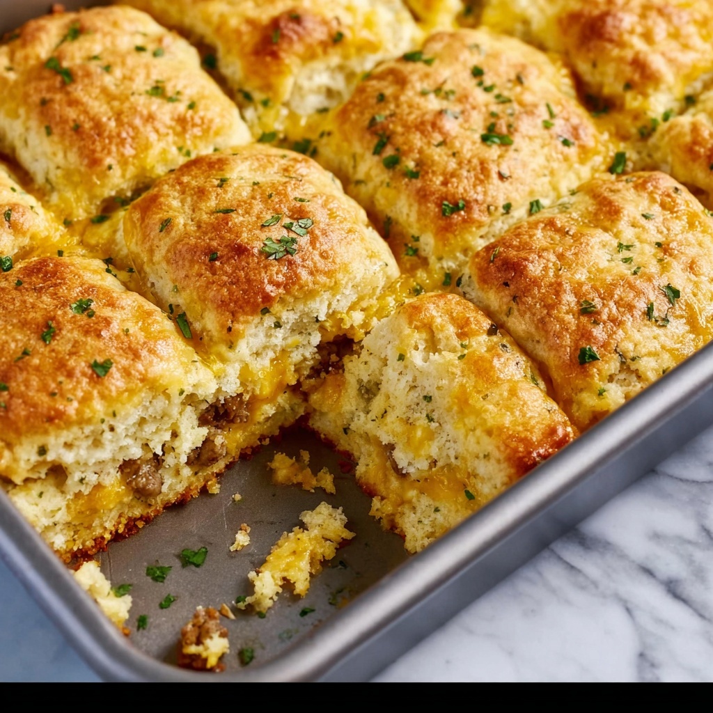 Cheddar Biscuit Breakfast Casserole Recipe - Recipe Image