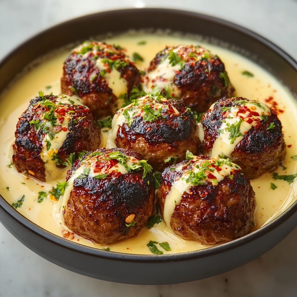 Korean BBQ Meatballs with Spicy Mayo Dip Recipe - Recipe Image