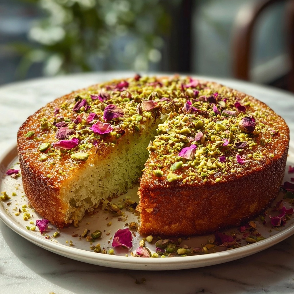 Rosewater Pistachio Cake Recipe - Recipe Image