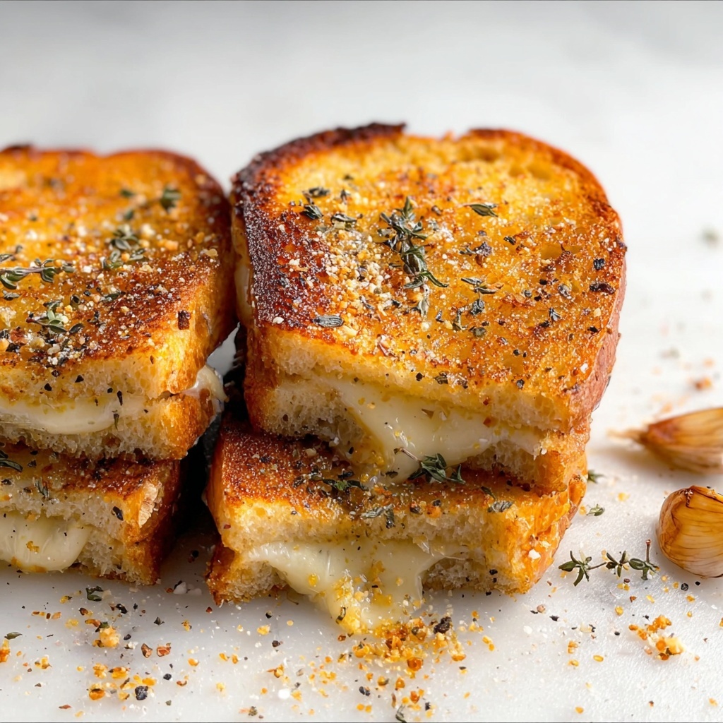 Garlic Bread Grilled Cheese Recipe That’ll Blow Your Mind Recipe - Recipe Image