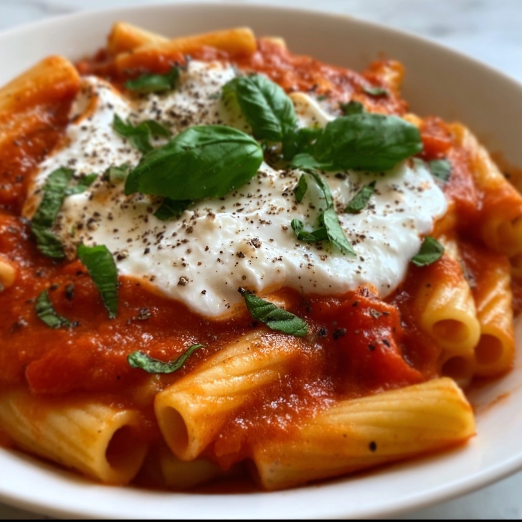 Sweet Garlic Tomato & Basil Casarecce Recipe - Recipe Image