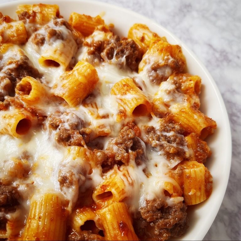 Cheesy Baked Beef Pasta Recipe