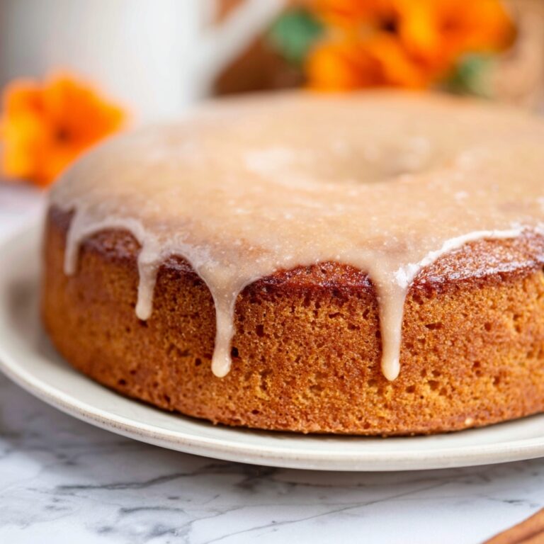 Pumpkin Pound Cake with Buttermilk Glaze Recipe