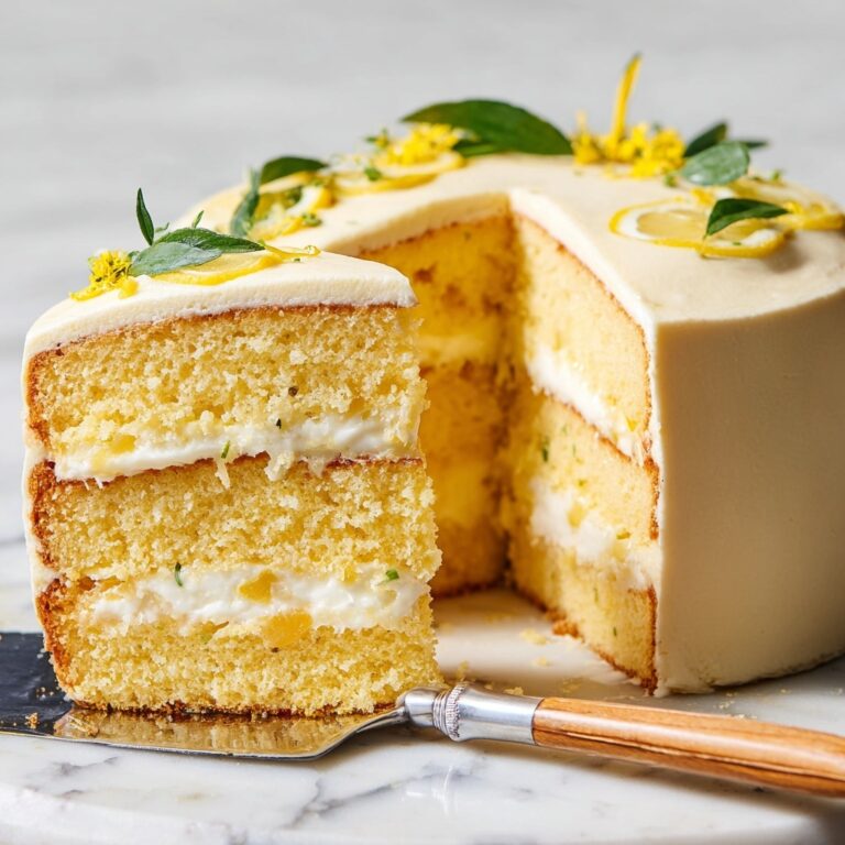 Vegan Lemon Cake with Lemon Cream Cheese Frosting Recipe