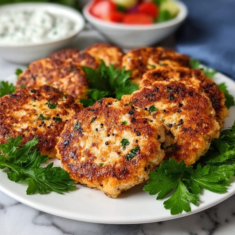 Mediterranean Chicken Patties Recipe