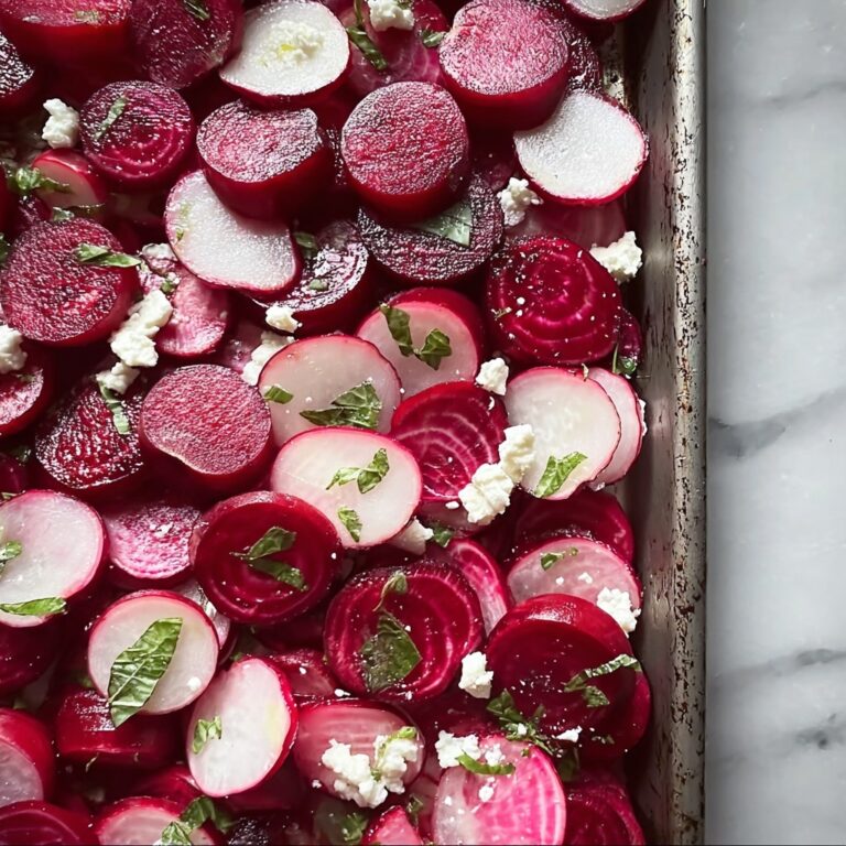 Roasted Beets and Radishes with Goat Cheese Recipe