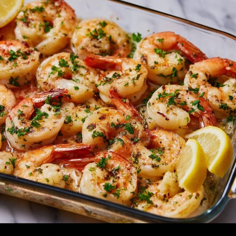 Baked Shrimp with Garlic Lemon Butter Sauce Recipe
