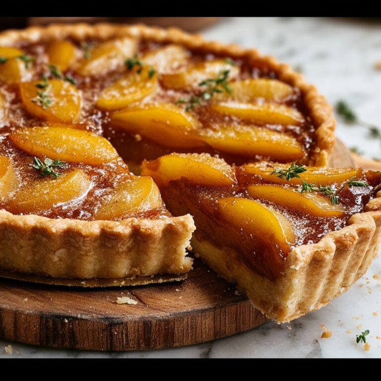 Dutch Pear Pie with Spiced Caramel Sauce Recipe