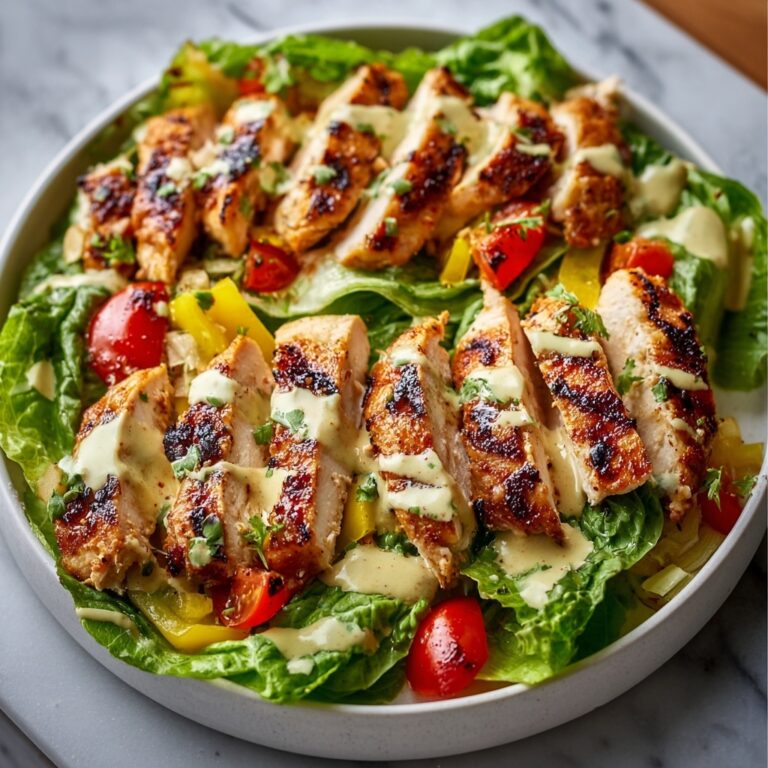 Grilled Romaine Caesar Salad with Chicken and Pancetta Recipe