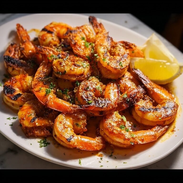BBQ Grilled Prawns with Garlic, Lemon & Chilli Recipe