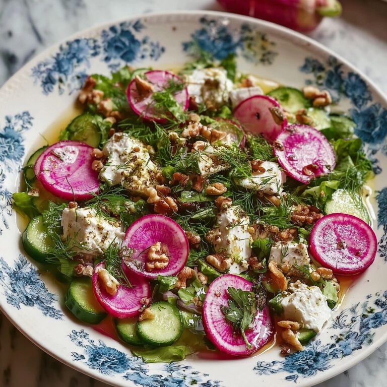 Herb and Radish Salad with Feta and Walnuts Recipe