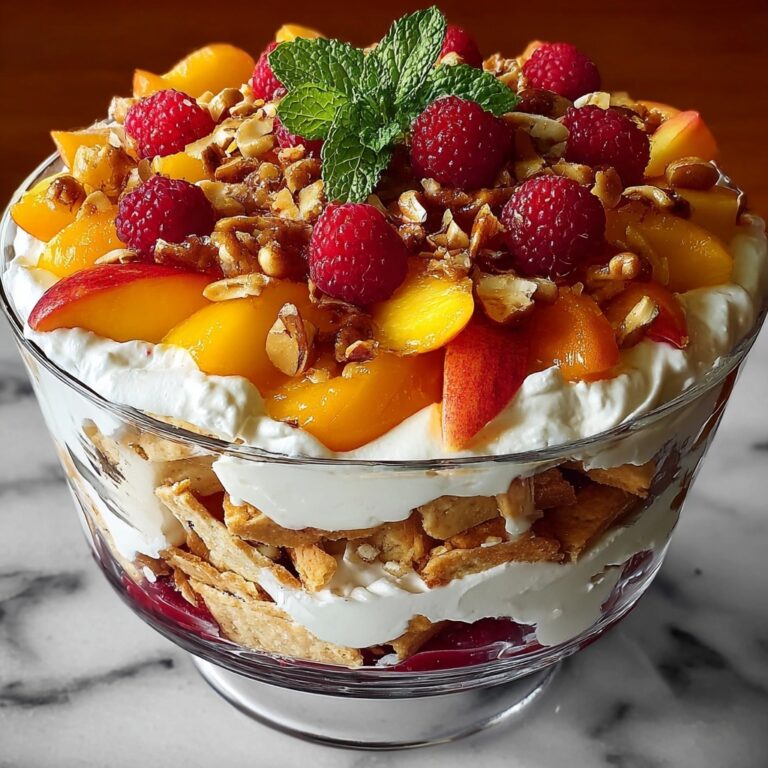 Peach Cobbler Cheesecake Salad: An Easy and Delicious No-Bake Dessert Recipe