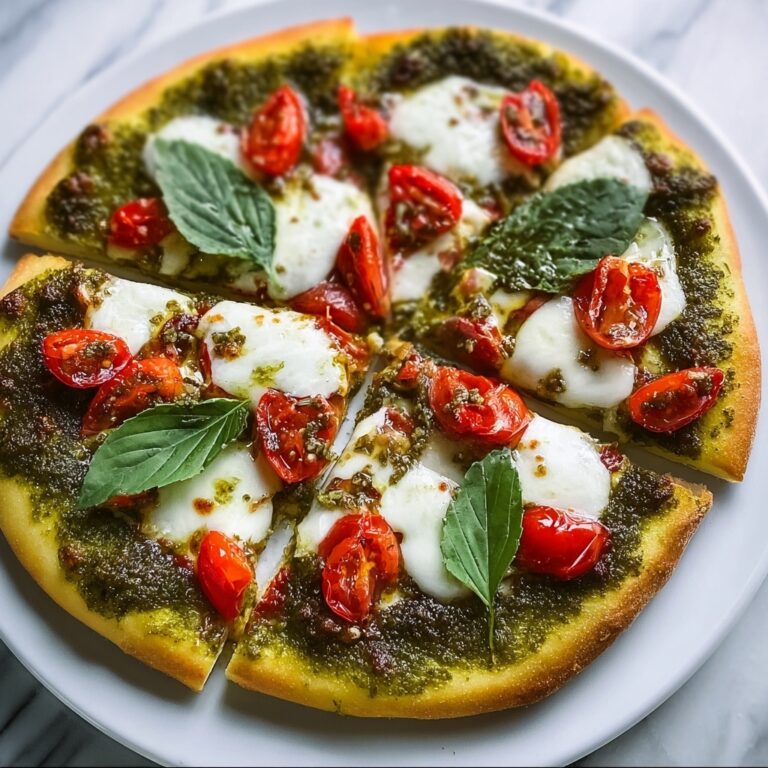 Veggie Garden Pesto Pizza Recipe