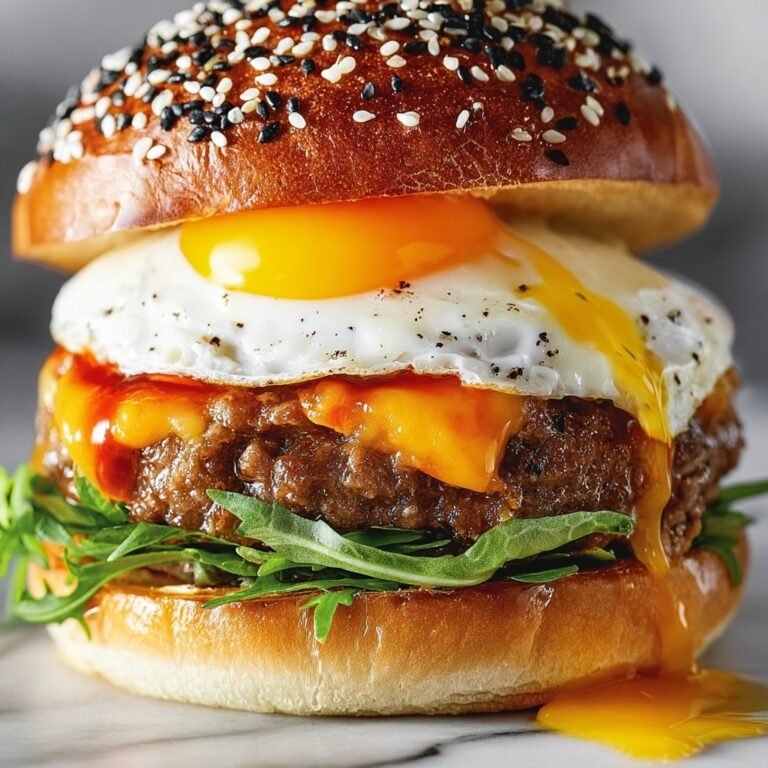 Burger with Fried Egg and Special Sauce Recipe