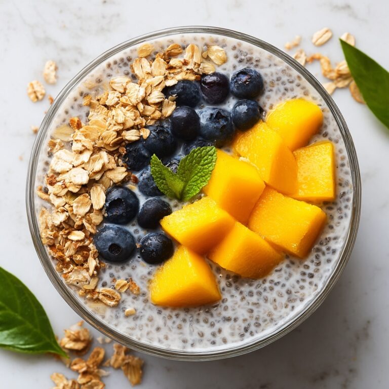 Coconut Chia Seed Pudding with Tropical Fruit Recipe