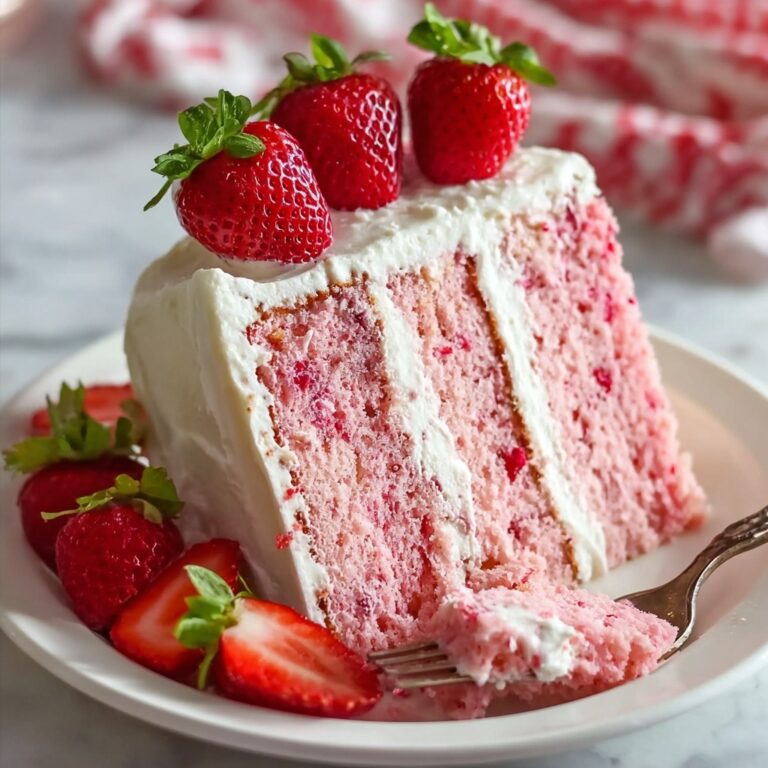 Double Strawberry Cake Recipe